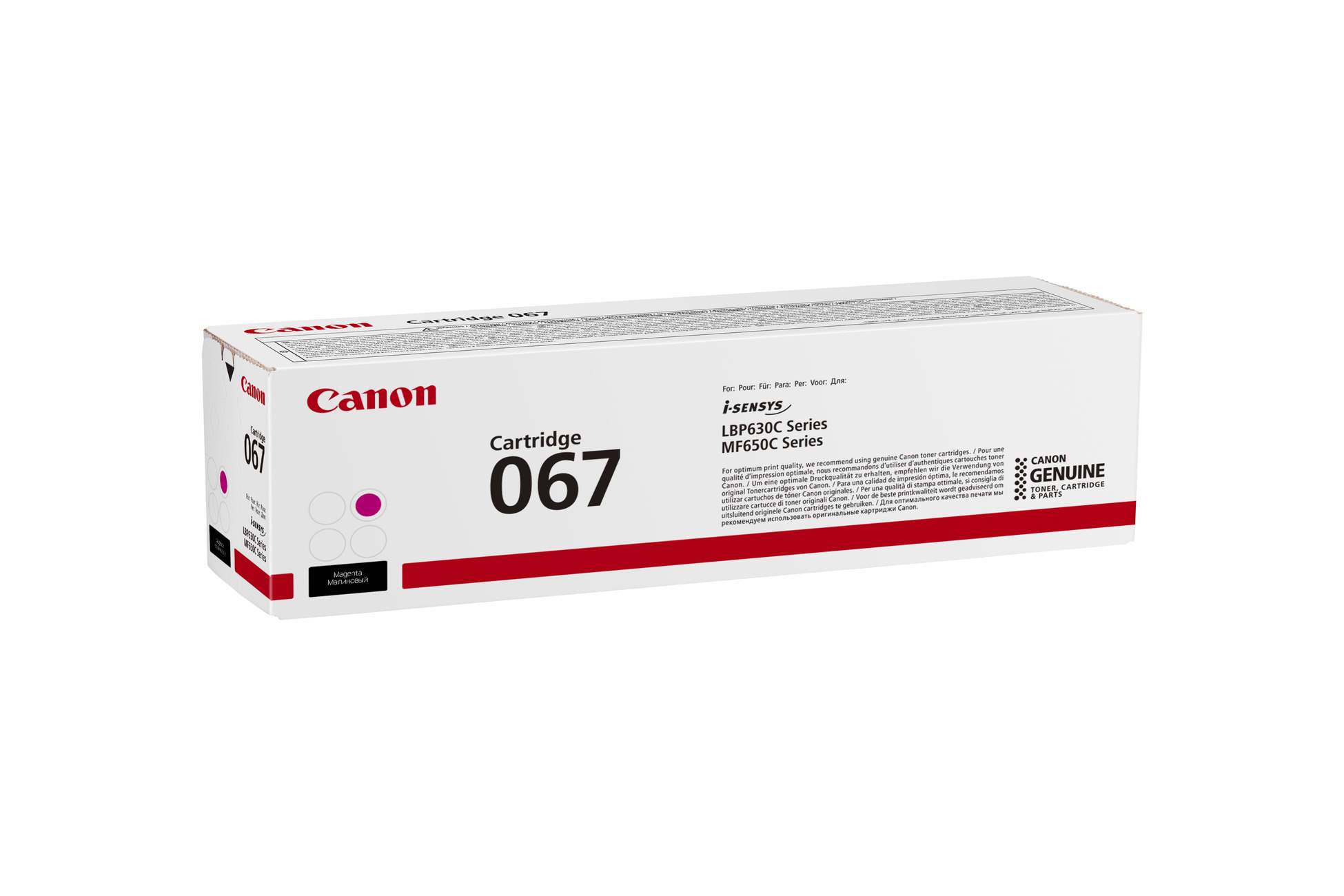 Canon TONER 067 purpurová pro i-SENSYS LBP631Cw,  LBP633Cdwa,  MF651Cw,  MF655Cdw,  MF657Cdw (1250 str.)0 