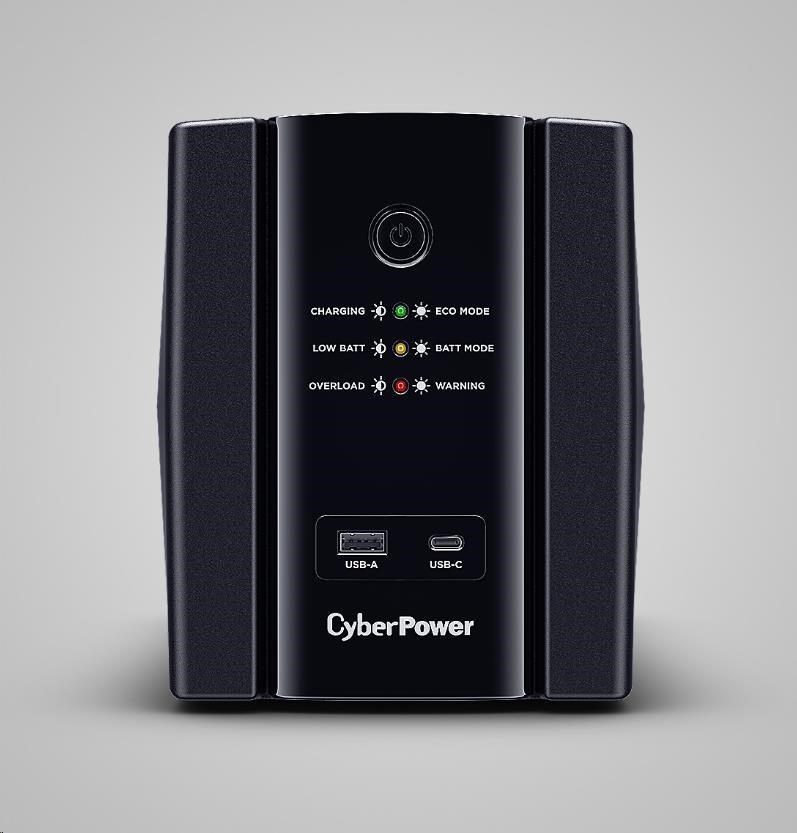 CyberPower UT GreenPower Series UPS 1500VA/ 900W,  German SHUKO zásuvky1 