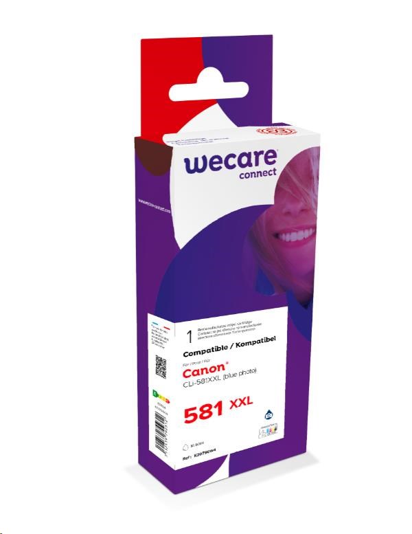 WECARE ARMOR cartridge pro Canon PIXMA TR7550, TR8550, TS6150, TS8150,  TS6150 (CLi581XXLP.blue),  Photo Blue,  12, 2ml0 