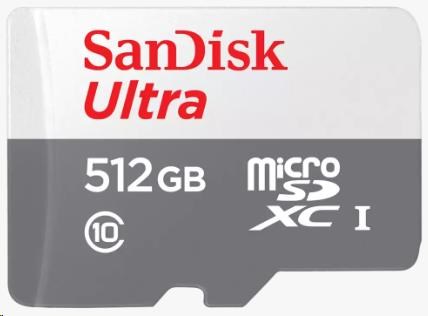 Sandisk MicroSDXC karta 512GB Ultra (100MB/s, Class 10 UHS-I, Android)0 