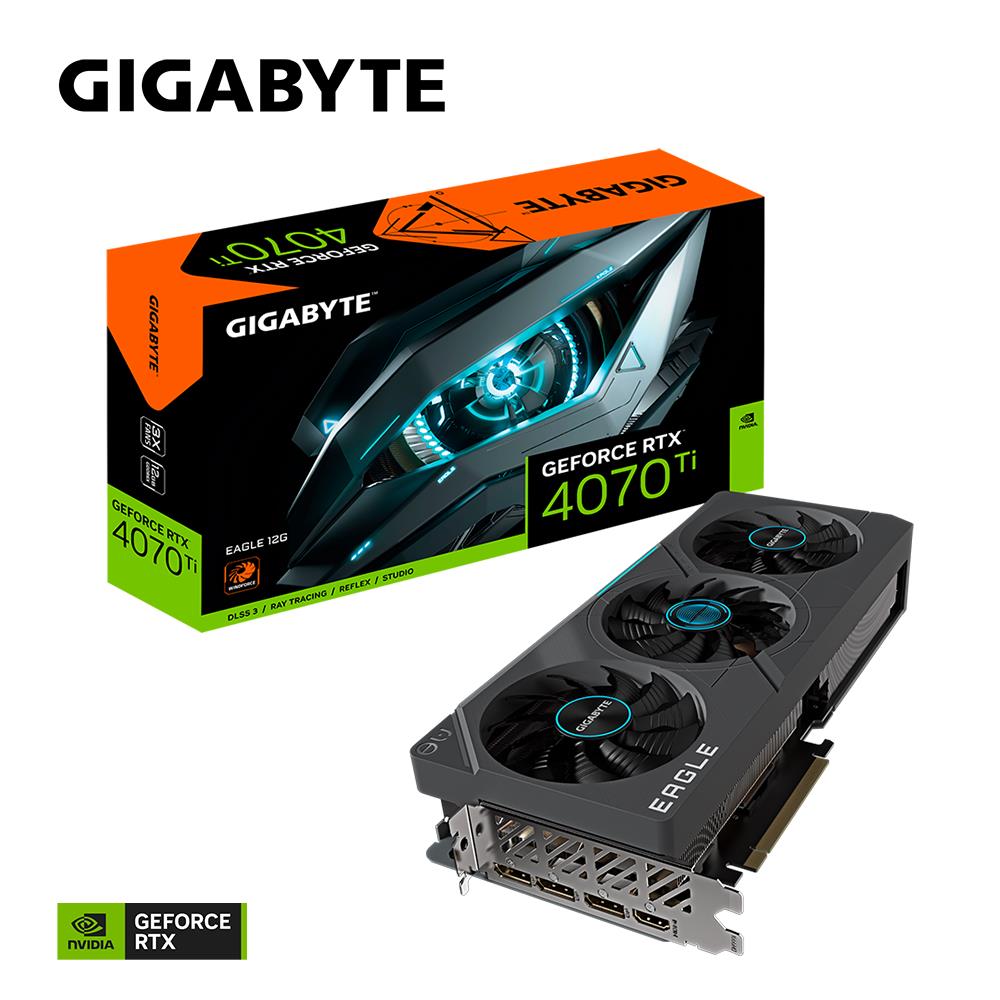 GIGABYTE VGA NVIDIA GeForce RTX 4070 Ti EAGLE 12G,  12G GDDR6X,  3xDP,  1xHDMI4 