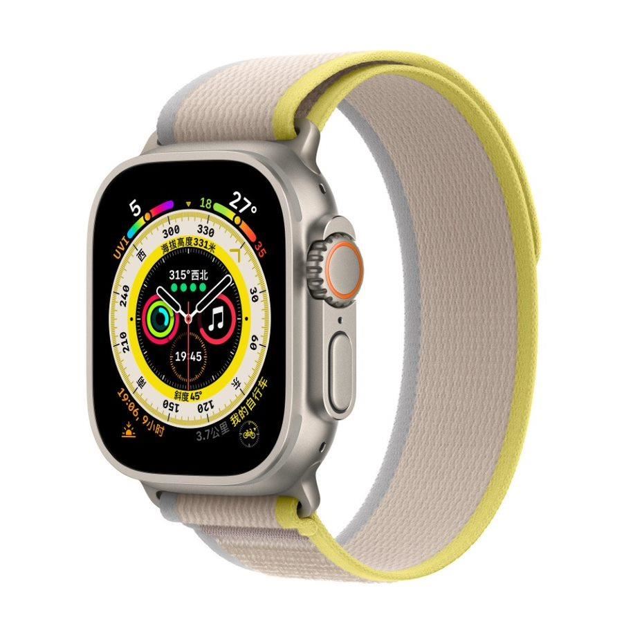 COTECi W97 Ultra Wild Trail Band for Apple Watch 42 /  44 /  45 /  49mm Yellow with Beige0 