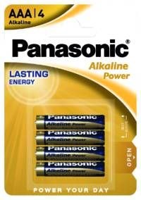 PANASONIC Alkalické baterie Alkaline Power LR03APB/ 4BP AAA 1, 5V (Blistr 4ks)0 