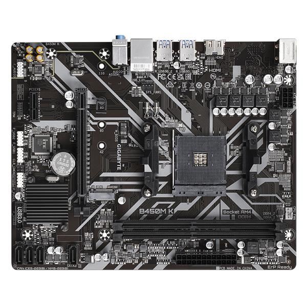 GIGABYTE MB Sc AM4 B450M K,  AMD B450,  2xDDR4,  1xHDMI,  mATX4 