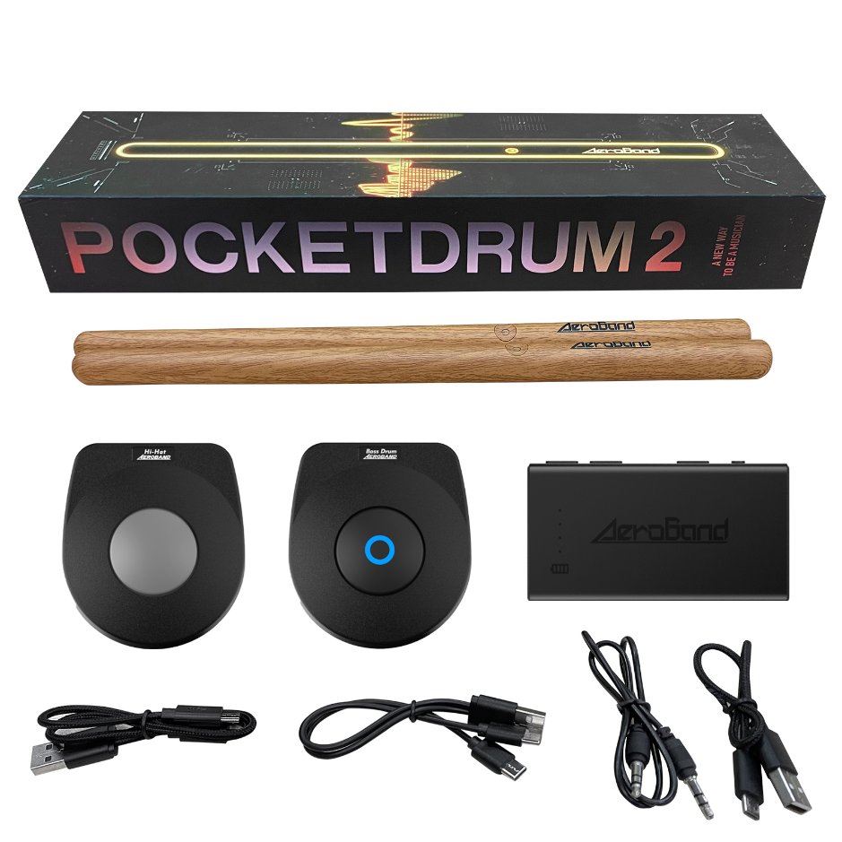 Smart Bubnovací Paličky AeroBand PocketDrum 2 PLUS - dřevo0 