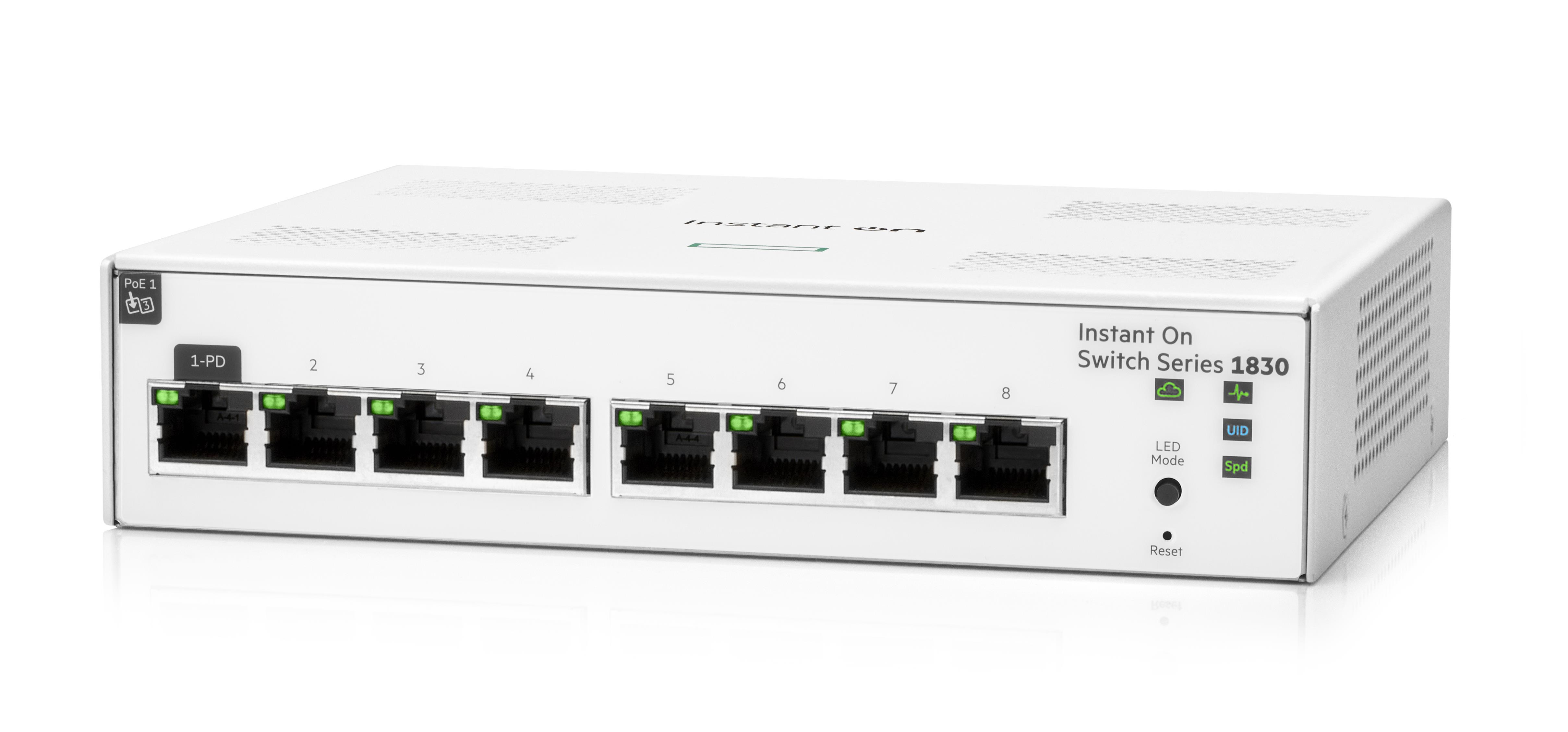 HPE Networking Instant On Switch 8p Gigabit JL810A 1830 (fanless)1 