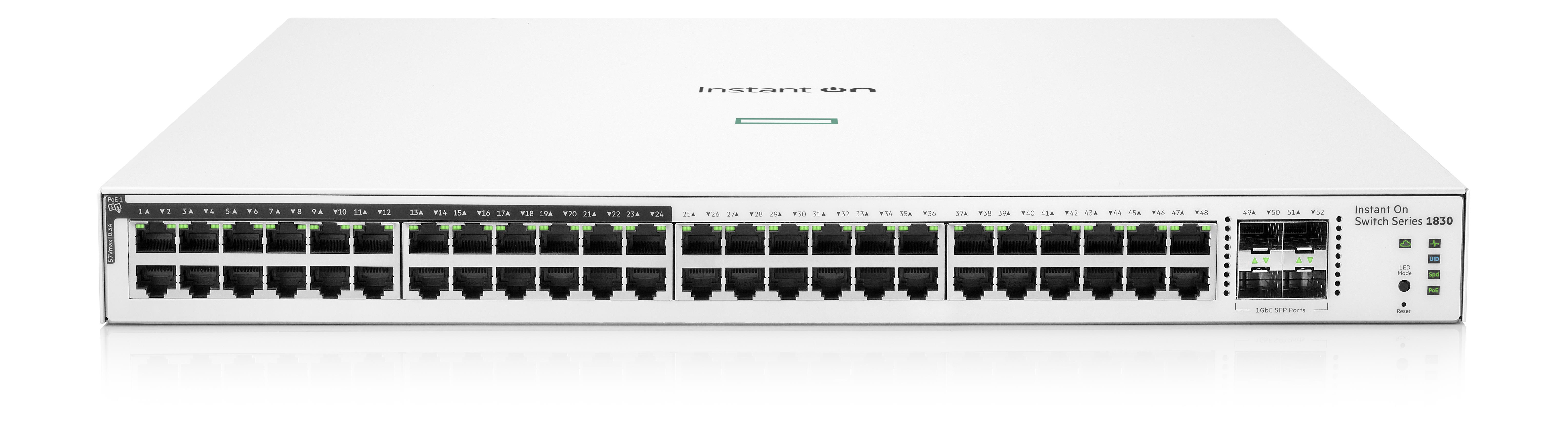 HPE Networking Instant On Switch 48p Gigabit CL4 PoE 4p SFP 370W 1830 (JL815A)1 