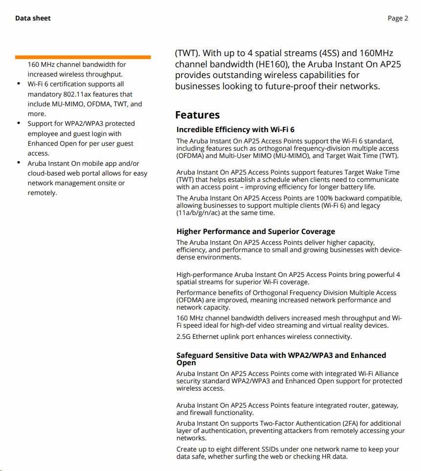 HPE Networking Instant On Access Point Bundle with PSU (EU) AP25 (R9B33A)7 