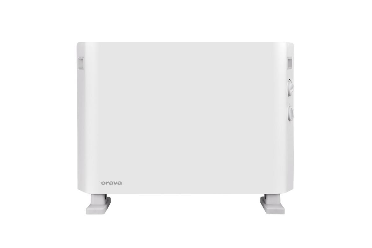 Orava EK-2007 elektrický horkovzdušný konvektor,  1250-2000 W,  52 dB,  20-25 m2,  termostat,  4 úrovně výkonu,  bílá0 