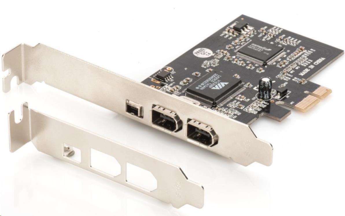 DIGITUS PCI Express Card,  Firewire 1394a (2+1 porty)0 