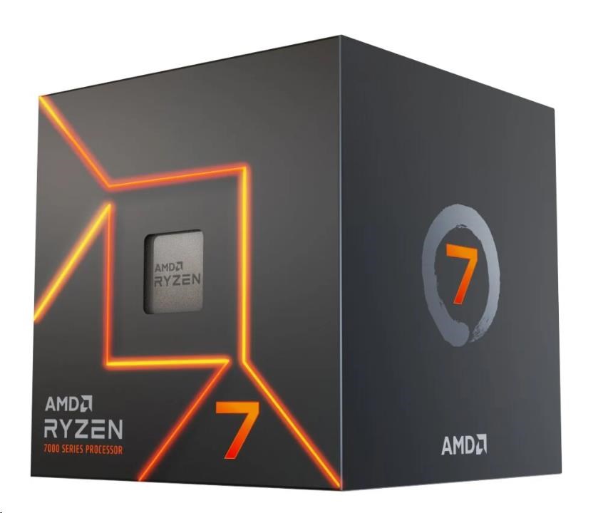 CPU AMD RYZEN 7 7700, 8-core, 3.8GHz, 40MB cache, 65W, socket AM5, BOX0 