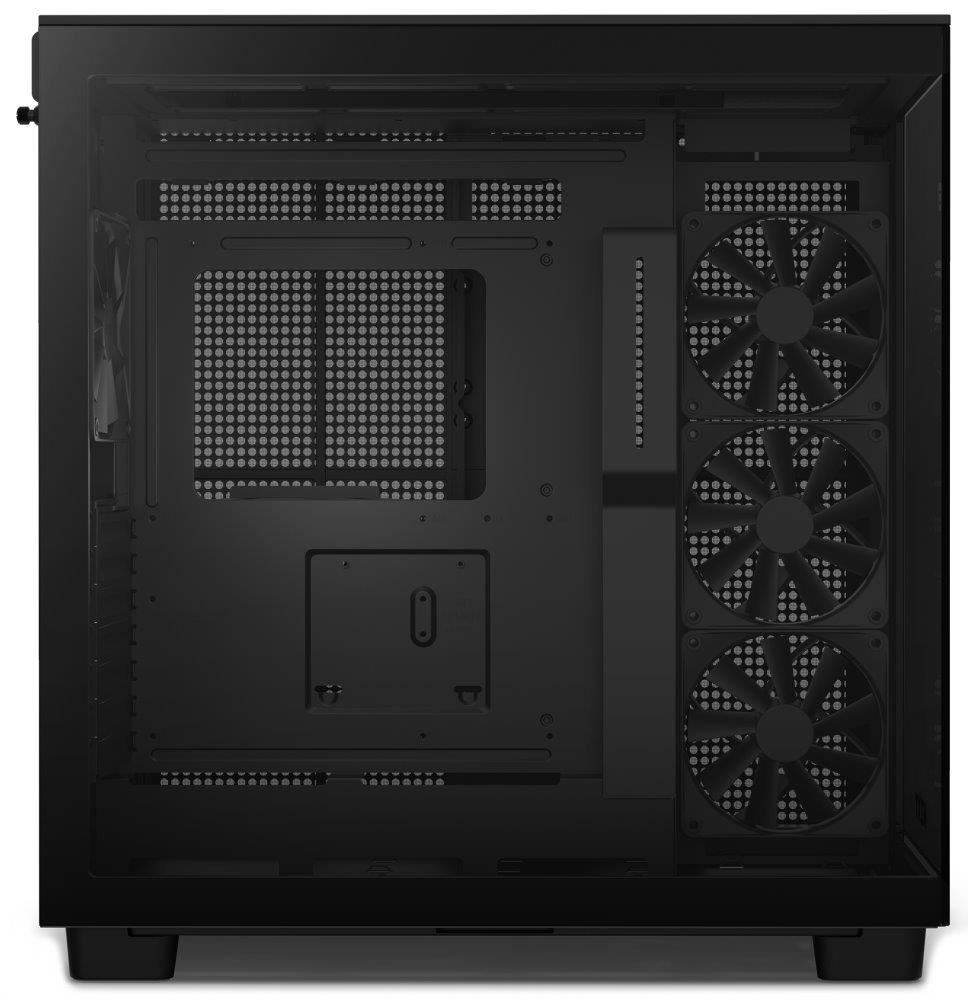 NZXT skříň H9 Flow dvoukomorová ATX /  4x120mm fan /  až 10xfan /  perforovaný top /  proskl. bočnice,  front /  černá2 