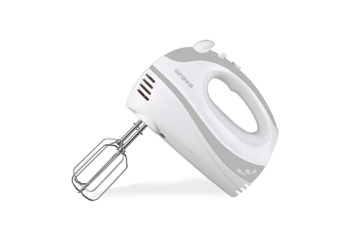 Orava SL-110 ruční šlehač, 300 W, 75 dB, 5 rychlostí, pulzní spínač, šedá / bílá0 