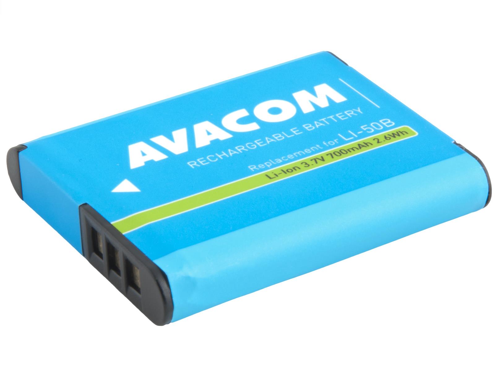 AVACOM náhradní baterie Olympus Li-50B Li-Ion 3.7V 700mAh 2.6Wh0 