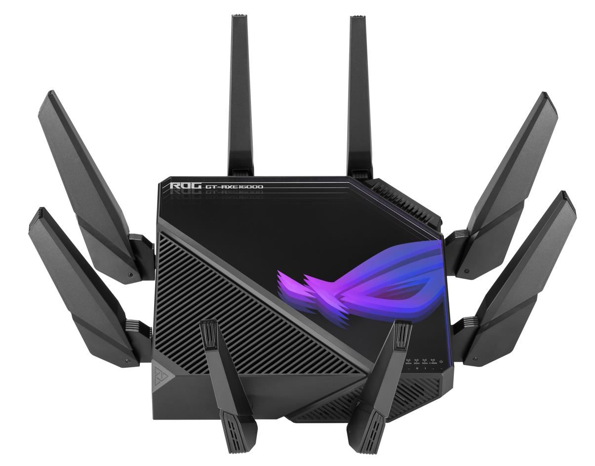 ASUS ROG Rapture GT-AX16000 (AXE16000) WiFi 6E Extendable Gaming Router,  10G & 2.5G porty,  Aimesh,  4G/ 5G6 