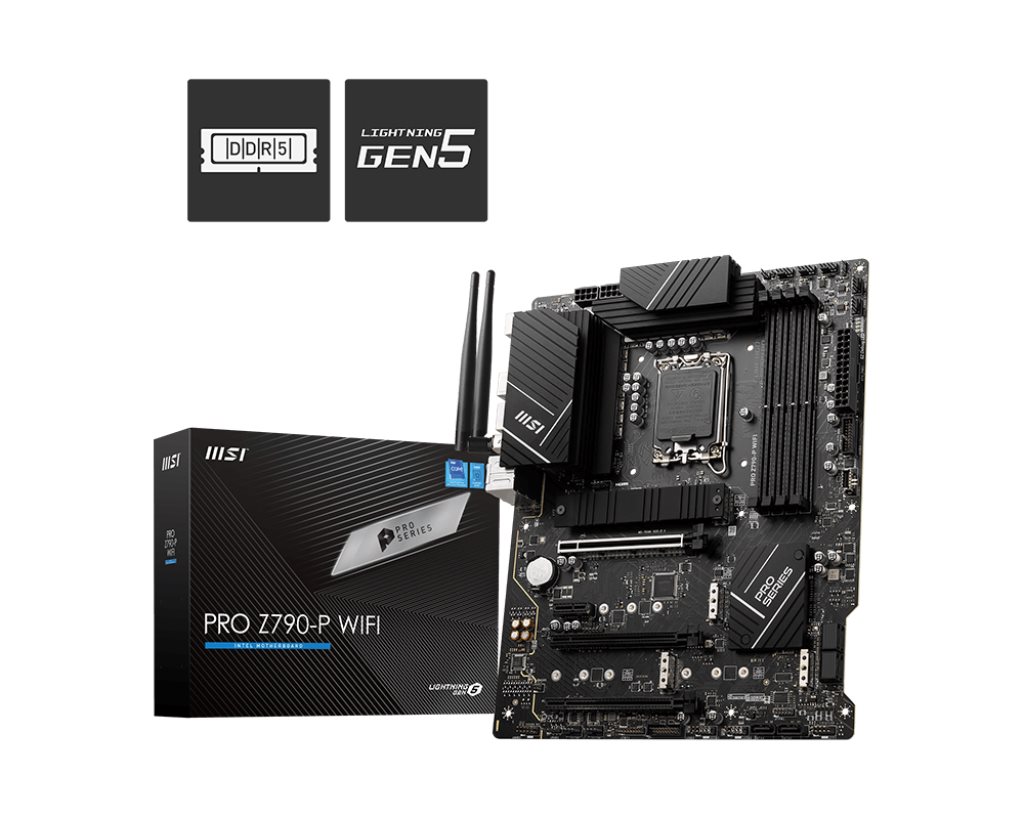 MSI MB Sc LGA1700 PRO Z790-P WIFI,  Intel Z790,  4xDDR5,  1xDP,  1xHDMI,  WI-FI0 