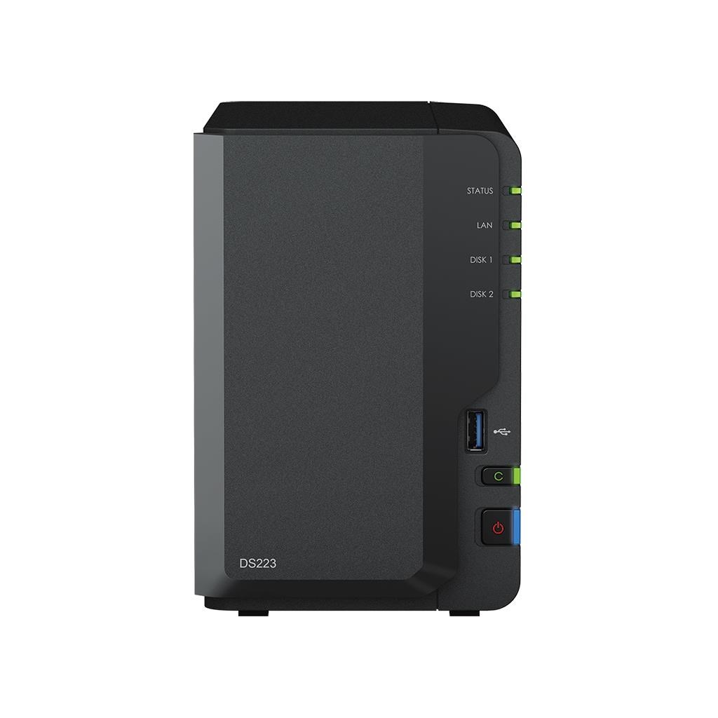 Synology DS223 DiskStation (4C/ RealtekRTD1619B/ 1, 7GHz/ 2GBRAM/ 2xSATA/ 2xUSB3.2/ 1xGbE)0 