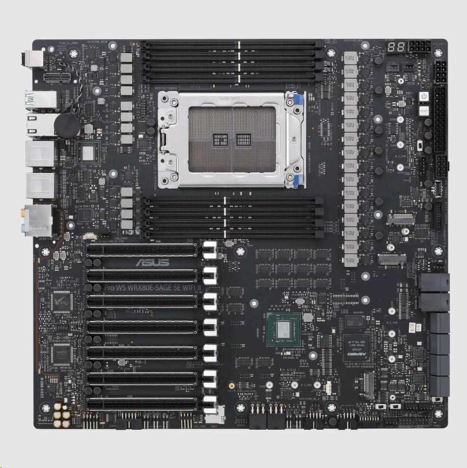 ASUS MB Sc sWRX8 PRO WS WRX80E-SAGE SE WIFI II,  AMD WRX80,  8xDDR4,  WI-FI,  E-ATX0 