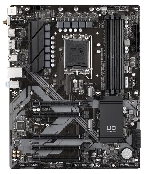 GIGABYTE MB Sc LGA1700 B760 DS3H AX DDR4,  Intel B760,  4xDDR4,  1xDP,  1xHDMI,  WI-FI1 
