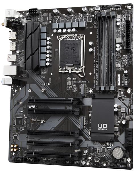 GIGABYTE MB Sc LGA1700 B760 DS3H AX DDR4,  Intel B760,  4xDDR4,  1xDP,  1xHDMI,  WI-FI2 