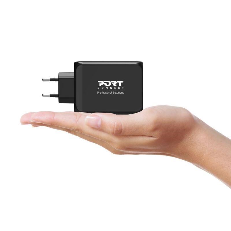 PORT síťová nabíječka pro USB-C a  USB-A,  120 W,  černá5 