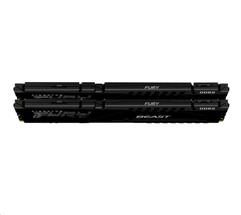 KINGSTON DIMM DDR5 64GB (Kit of 2) 5600MT/s CL36 FURY Beast Černá EXPO0 