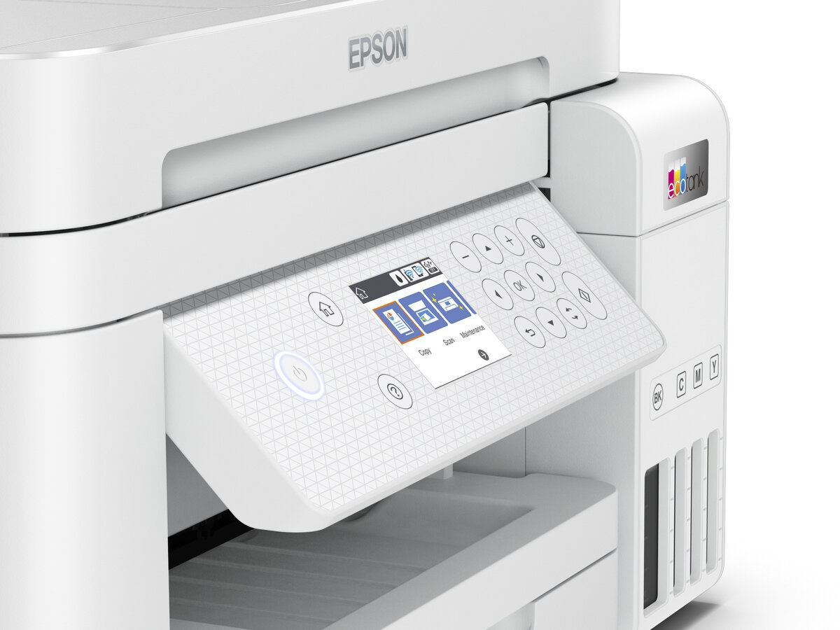 Atramentová tlačiareň EPSON EcoTank L6276,  3v1,  A4,  1200x4800dpi,  33 str./ min,  USB,  Wi-Fi,  LAN,  biela,  3 roky záruka po7 