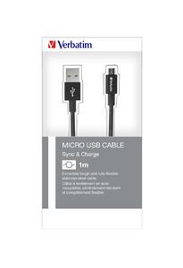 VERBATIM 48866 kabel Micro B USB Cable Sync & Charge 30cm (Black))_O2 polep2 