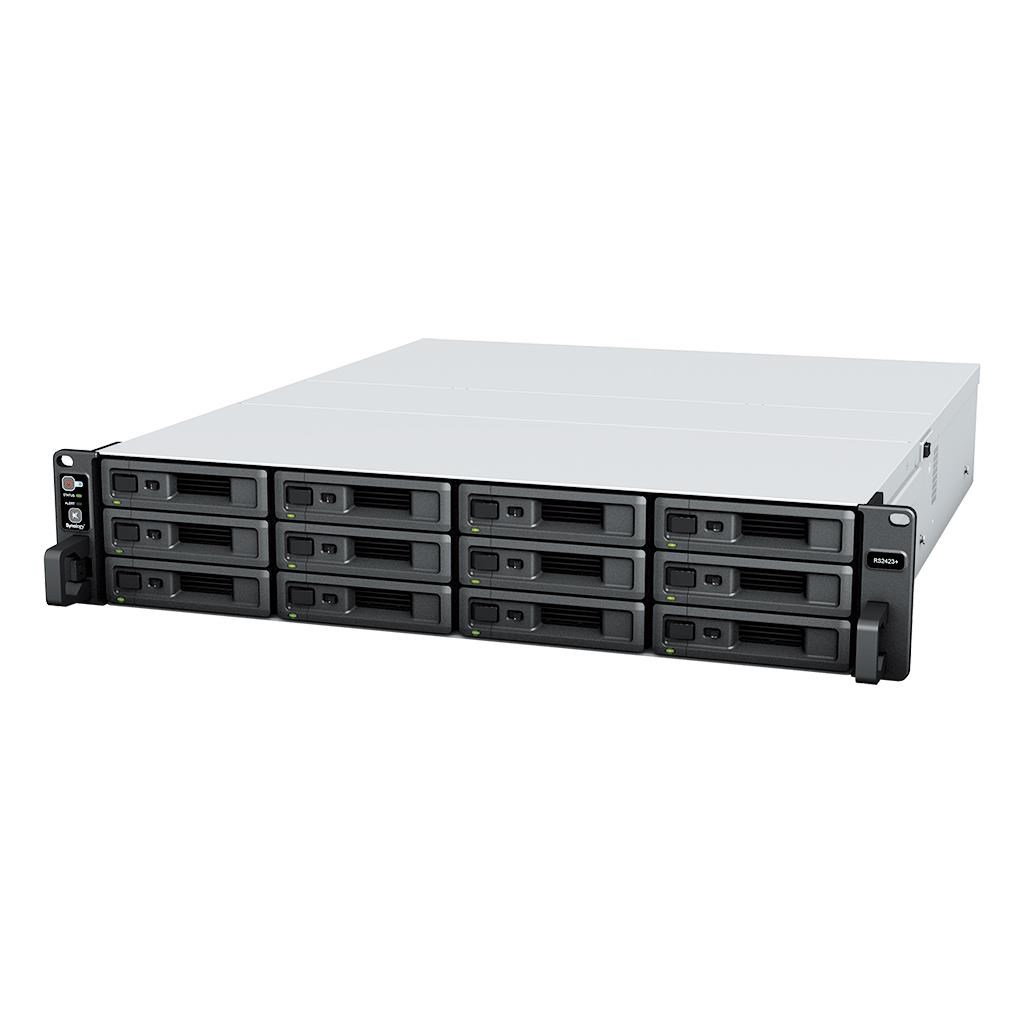 Synology RS2423+ RackStation (4C/ Ryzen V1780B/ 3, 35-3, 6GHz/ 8GBRAM/ 12xSATA/ 2xUSB3.2/ 1xminiSAS/ 2xGbE/ 1x10GbE/ 1xPCIe)4 