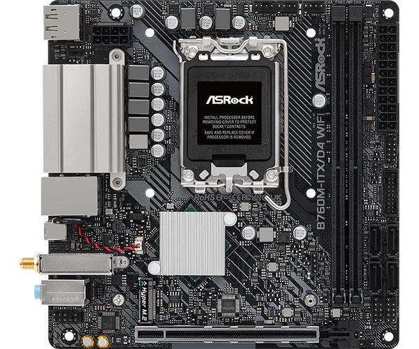 ASRock MB Sc LGA1700 B760M-ITX/ D4 WiFi,  Intel B760,  2xDDR4,  1xDP,  1xHDMI,  mini-ITX1 
