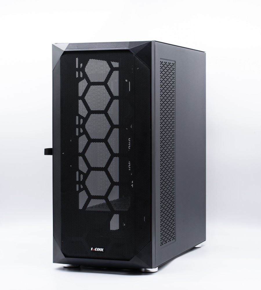 1stCOOL skříň Wind Storm Black MiddleTower,  AU,  USB3.0,  bez zdroje,  černá1 