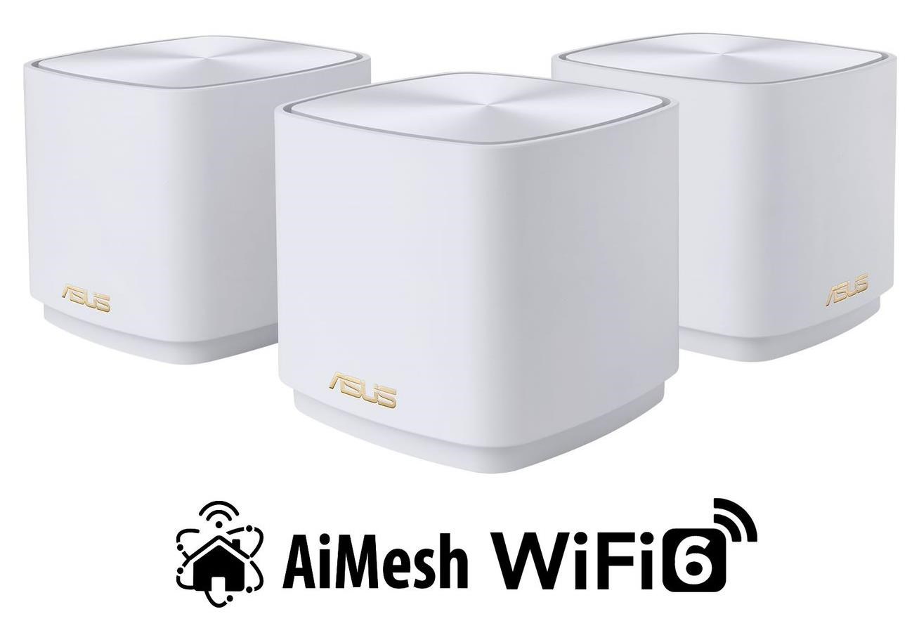 ASUS ZenWiFi XD4 Plus 3-pack white Wireless AX1800 Dual-band Mesh WiFi 6 System2 