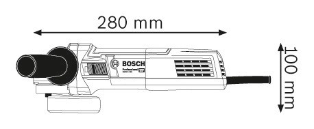 Bosch Uhlová brúska GWS 9-1252 