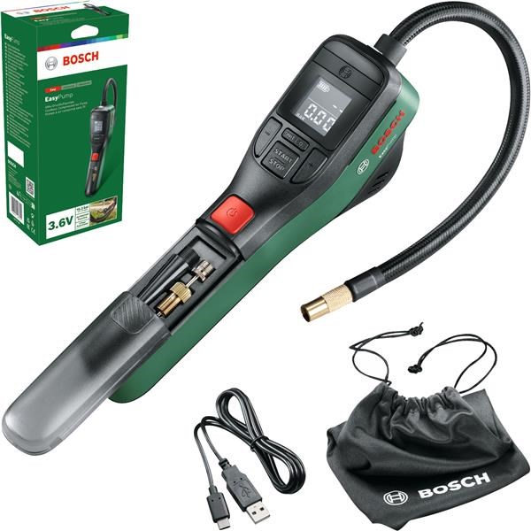 BOSCH EasyPump, akumulátorová hustilka, 3,6 V, 10,30 bar, 150 psi0 