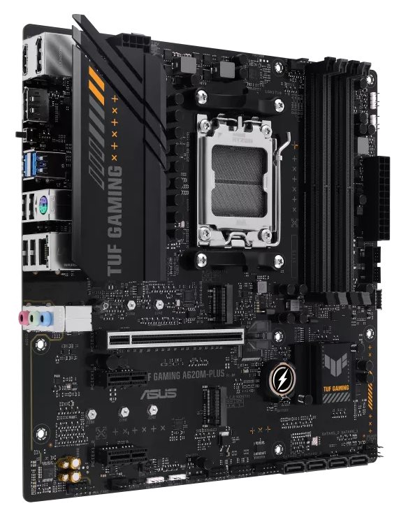 ASUS MB Sc AM5 TUF GAMING A620M-PLUS,  AMD A620,  4xDDR5,  1xHDMI,  2xDP,  mATX2 