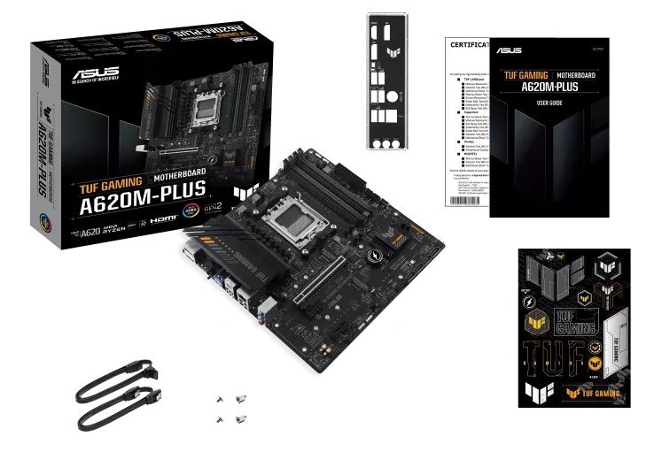 ASUS MB Sc AM5 TUF GAMING A620M-PLUS,  AMD A620,  4xDDR5,  1xHDMI,  2xDP,  mATX4 