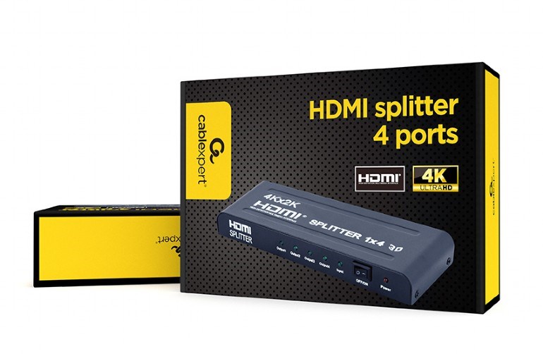 GEMBIRD Dat přepínač  HDMI splitter,  rozbočovač 4 cesty2 
