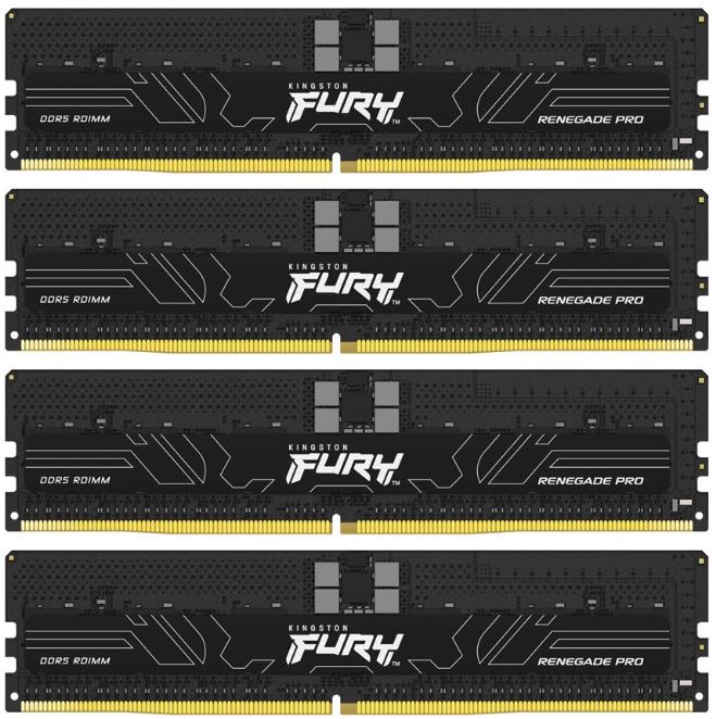 KINGSTON DIMM DDR5 128GB (Kit of 4) 5600MT/ s CL36 FURY Renegade Pro ECC Reg PnP0 