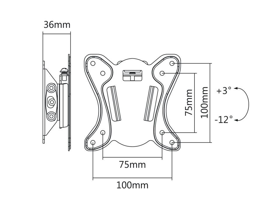Držák monitoru Tv Fiber Mounts M7C152 