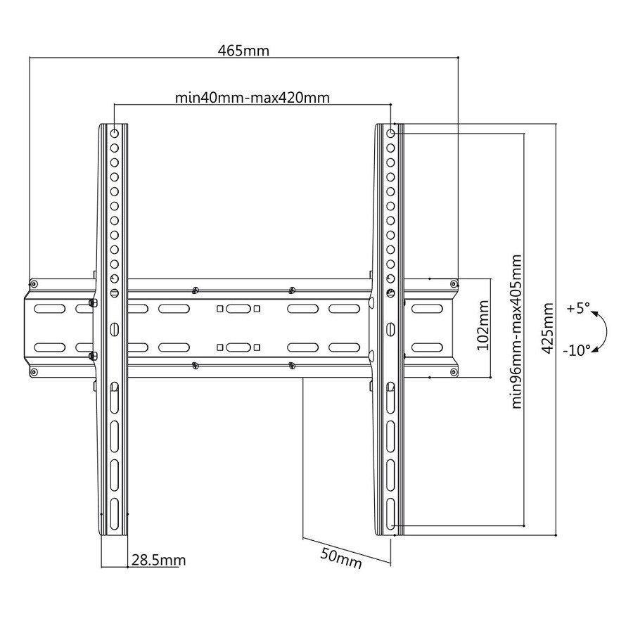 Sklopný držák Tv Fiber Mounts M7C482 