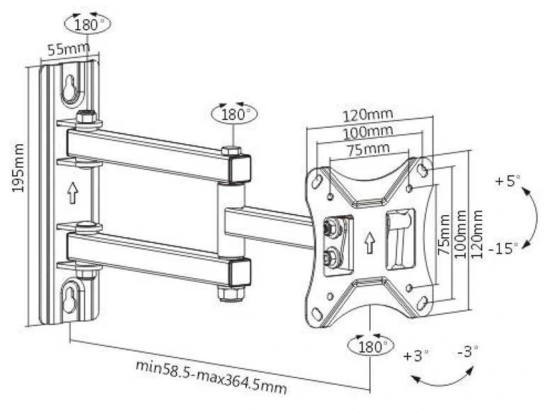 Držák na monitory a Tv Fiber Mounts FM233
4 