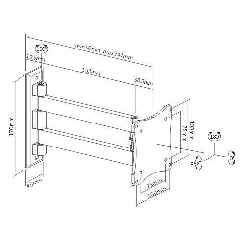 Držák na LCD LED monitory Fiber Mounts FM102G3 