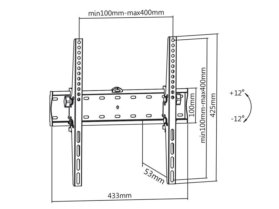 Sklápěcí držák na televize Fiber Mounts M6C653 