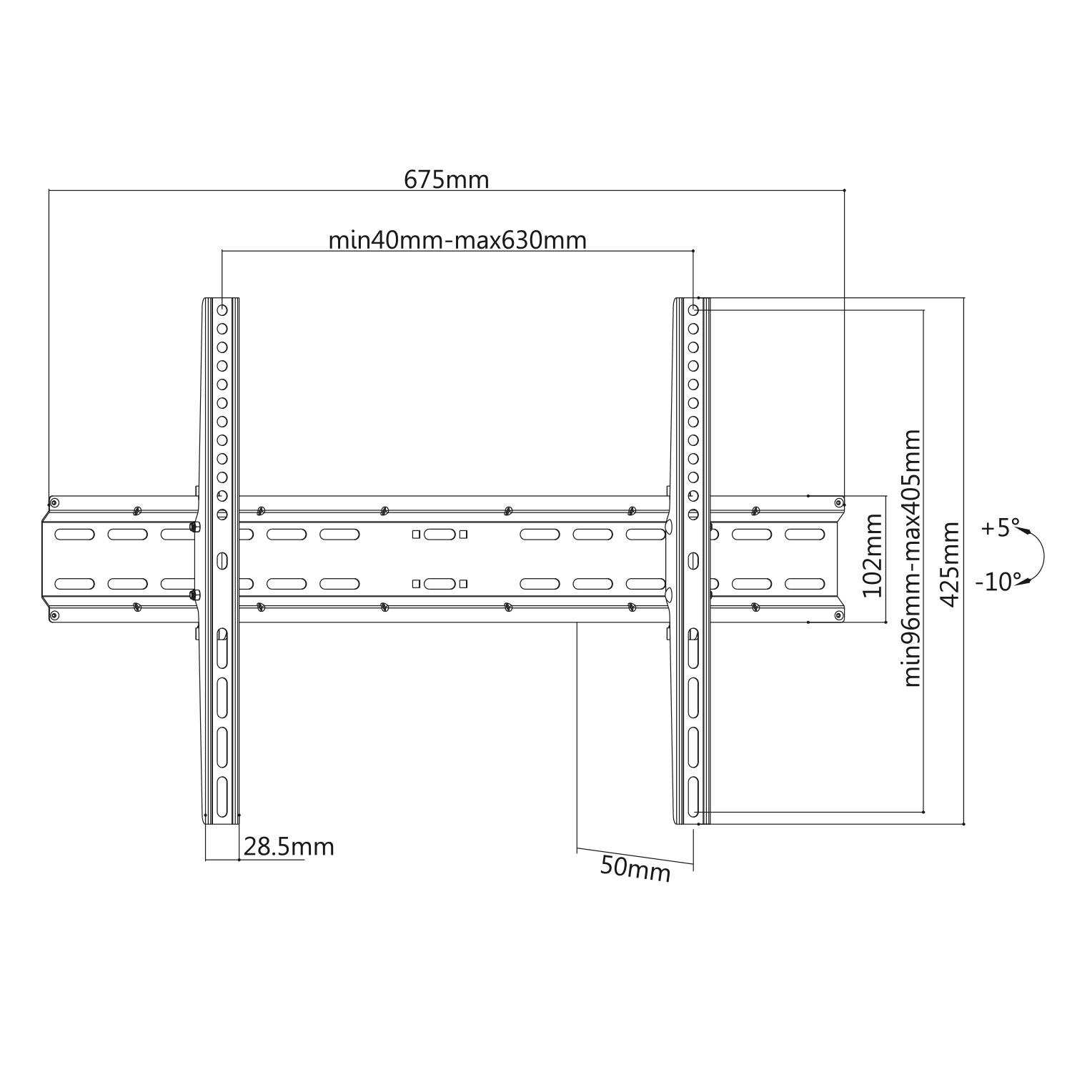 Držák s naklápěním LCD LED Tv Fiber Mounts M7C490 
