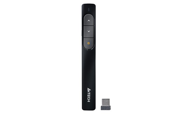A4tech 2.4G bezdrátový laserový prezentér & ukazovátko, černá1 