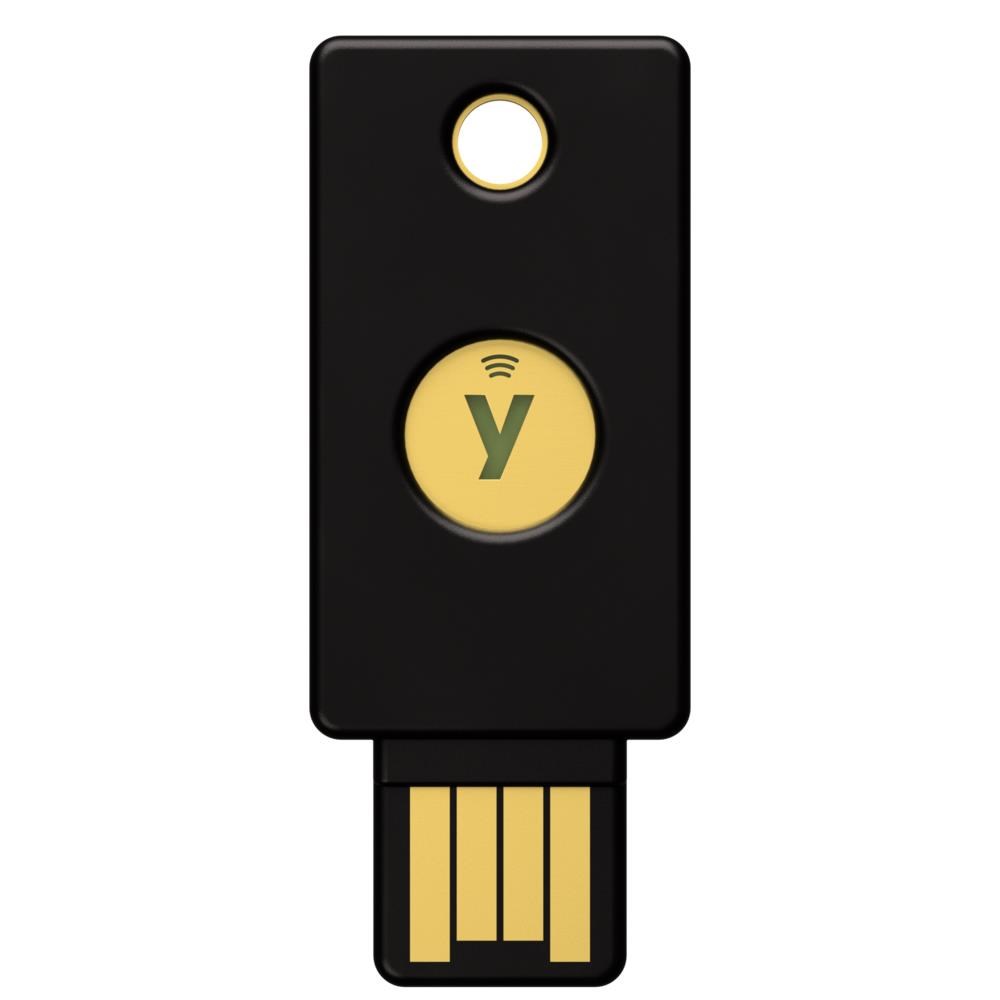 Security Key NFC - USB-A,  podporující vícefaktorovou autentizaci (NFC),  podpora FIDO2 U2F,  voděodolný2 