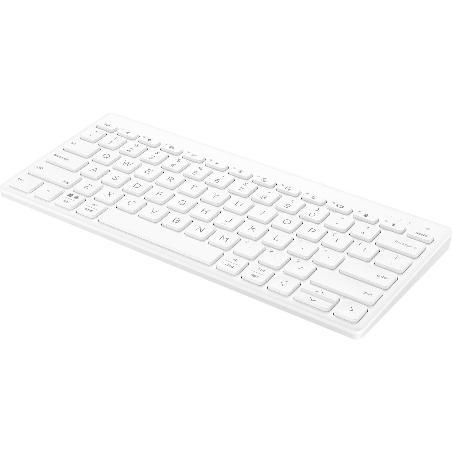 HP 350 Compact Multi-Device Keyboard White - CZ&SK lokalizace - kompaktní klávesnice BT pro více zařízení6 