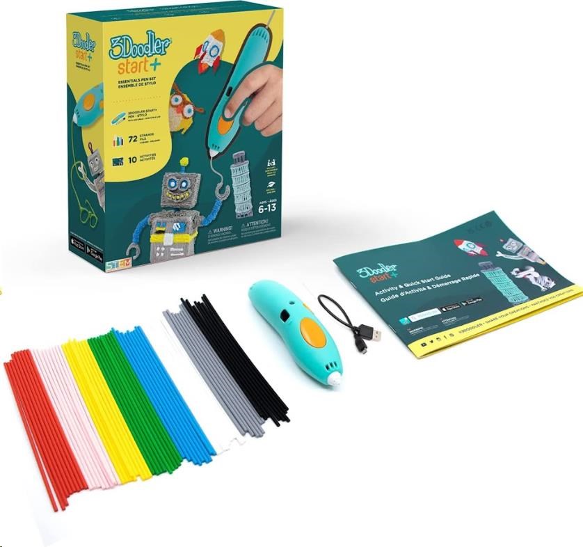 3Doodler 3D Pero Start+ a 72 náplní + 12 šablon5 