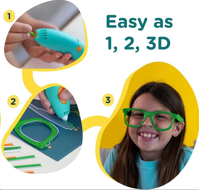 3Doodler 3D Pero Start+ a 72 náplní + 12 šablon4 