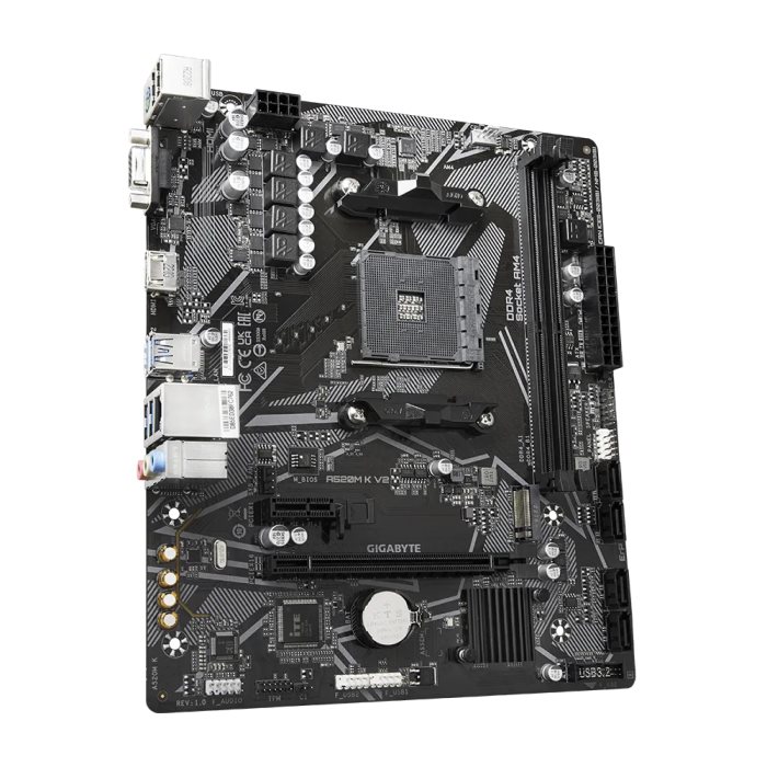 GIGABYTE MB Sc AM4 A520M K V2,  AMD A520M,  2xDDR4,  1xHDMI,  1xVGA,  mATX1 